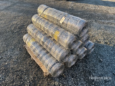 Quantity of (10) 2024 BYT FFC762 330 ft x 4 ft Galvanized Farm Clôture (Unused)