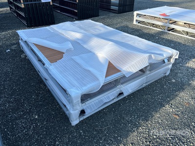 Quantity of (2) 2025 BYT BDF6 6 ft x 8 ft Aluminum Boat Dock Section Kit (Unused)