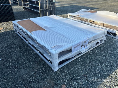 Quantity of (2) 2025 BYT BDF6 6 ft x 8 ft Aluminum Boat Dock Section Kit (Unused)
