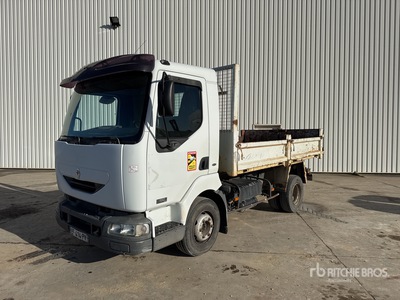 2002 Renault Midlum 150dCi 4x2 Camion Benne Autocarro ribaltabile