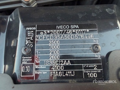 2017 Iveco 35C14 Vehicule Utilitaire Cargo Van