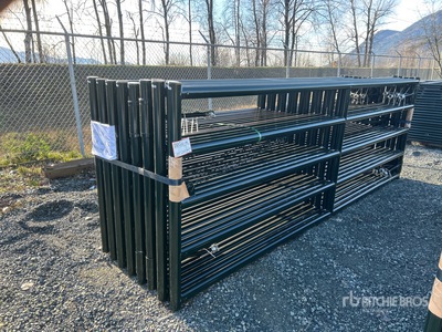 Quantity of (16) 2024 BYT MRG120 12 ft Steel Heavy Duty Magnum Ranch ゲート (Unused)