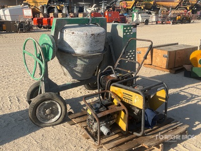 Quantity of (4) Concrete Mixer, Plate Compactor w/ コンクリートバイブレーター