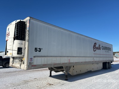2012 Utility 3000R 53 ft x 102 in T/A Refrigerated Trailer