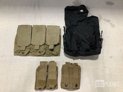 (15) Electronic Carrying Cases, (54) M4 Three Mag Pouches & Assorted Items