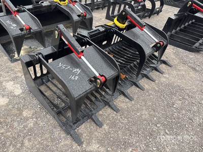 All-Star 80 in Skeleton Skid Steer Grapple Bucket
