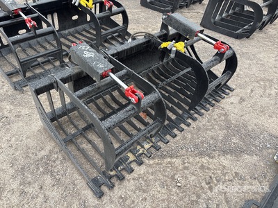 All-Star 72 in Skeleton Skid Steer Grapple Bucket