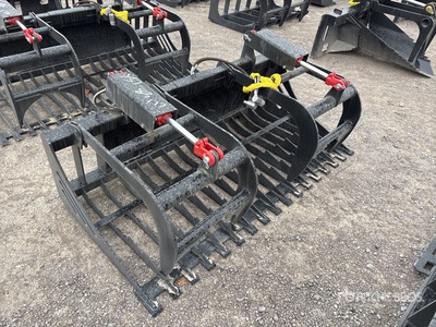 All-Star 68 in Skeleton Skid Steer Grapple Bucket