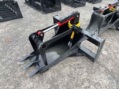 All-Star Stump Skid Steer Grapple Bucket