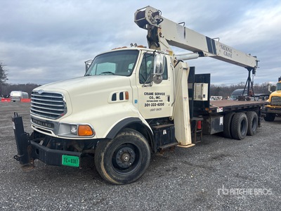 National 8100D 46000 lb Straight Boom on 2004 Sterling LT8500 6x4 Boom Truck (Inoperable)