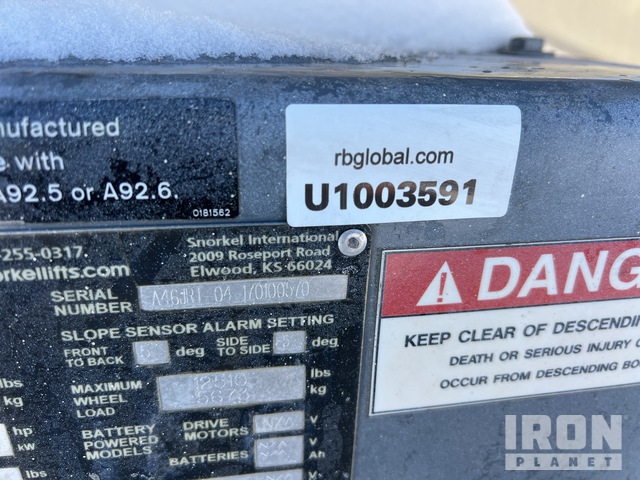 ELEVADOR ARTICULADO 2017 SNORKEL 4WD A46JRT