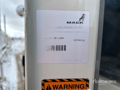 2017 Mack GU813 Tri/A Dump Truck