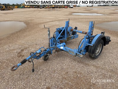 1991 Siprel Remorque Porte Touret 1 Essieu Reel Trailer