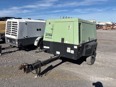 2011 Sullair 375H 225 cfm Mobile Air Compressor