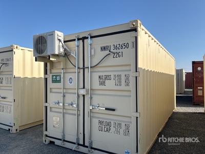 2025 20 ft x 8 ft Skid-Mounted Storage Container Mobile Office (Unused)