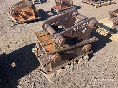 Quantity of (2) 23 in Excavator Mounting Plate