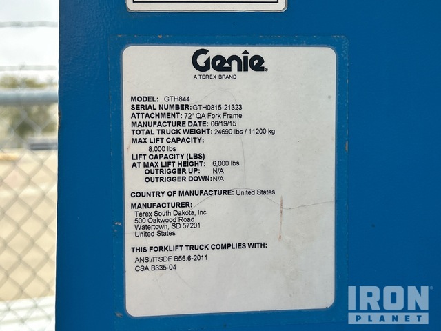 MANIPULADOR 2015 GENIE