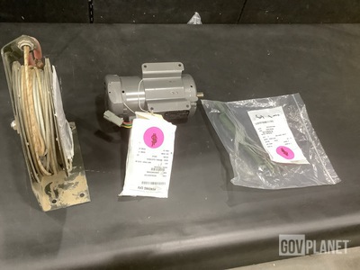 (7) Electric Motors, (1) Cable Retractor, (3) Bail Handles & Assorted Items