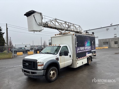 Telelift TTS 40-5-GY 42 ft on 2010 Ford F-550 XL 4x2 Van Mounted Aerial Lift