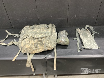 (9) Large Field Pack Sets, (79) Fighting Load Carriers & Assorted Items
