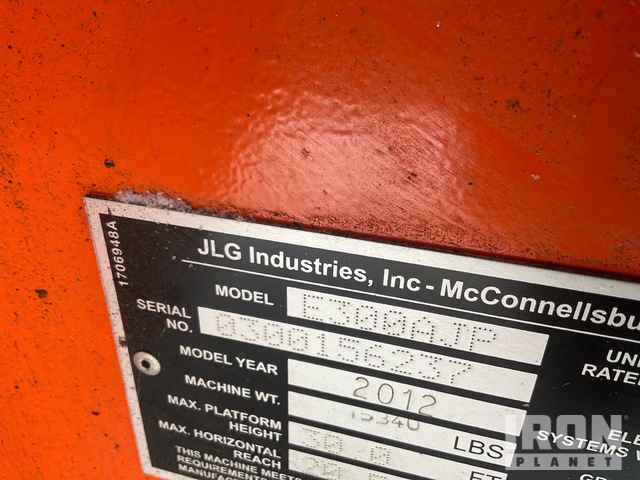 ELEVADOR ARTICULADO 2012 JLG E300AJP