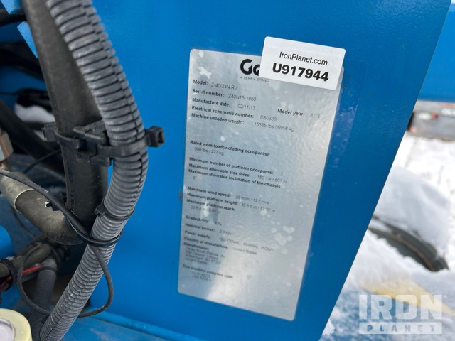 ELEVADOR ARTICULADO 2013 GENIE Z4023NRJ