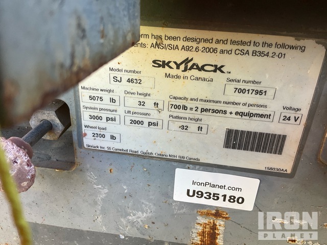 ELEVADOR TIJERA 2014 SKYJACK SJIII4632