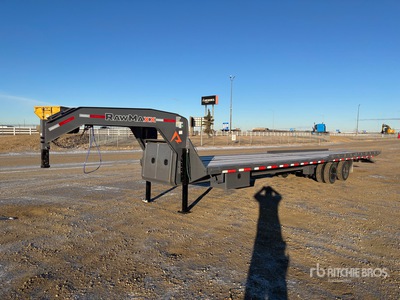 2026 RAWMAXX 40 ft T/A Gooseneck Tilt Deck Trailer (Unused)