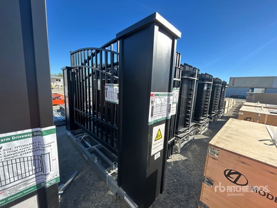 2025 KJ K0735E Galvanized Heavy Duty Bi-Parting Driveway Gate