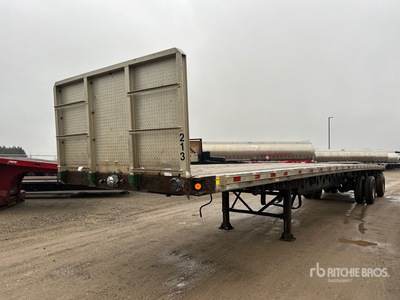 1997 Manac 48 ft T/A Spread Axle Flatbed Trailer
