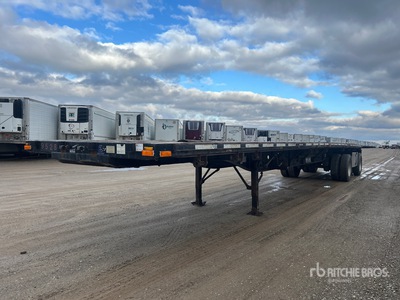 1997 Transcraft 48 ft T/A Spread Axle Flatbed Trailer