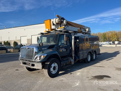 2007 Posi-Plus 400-46-R 46 ft on 2008 International 7400 SBA 6x4 Extended Cab Bucket Truck