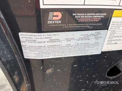 2023 PJ 40 ft T/A Gooseneck Equipment Trailer