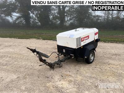 2006 Ingersoll-Rand BAP741 Mobile Compresseur A Air 1 Essieu S/A Compresseur à air (Inoperable)
