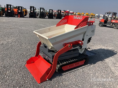 2025 SAAO YH-500S Stand-On Self-Loading Mini Mini Volteo sobre Orugas / Concrete Buggy