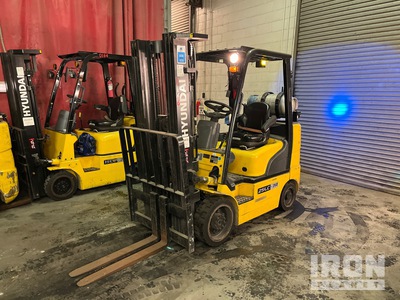 2014 Hyundai 25LC-7A 4740 lb Cushion Tire Forklift