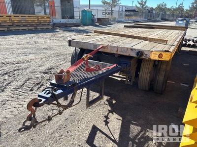 21 ft T/A Pup Spread Axle Flatbed Trailer