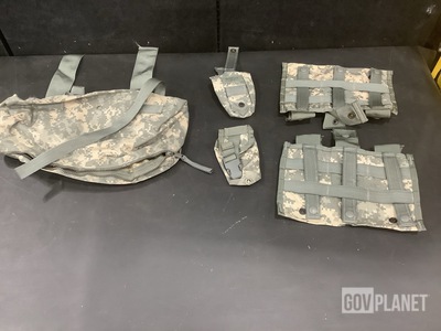 (180) M4 Three Mag Pouches, (371) Flash Bang Grenade Pouches & Assorted Items