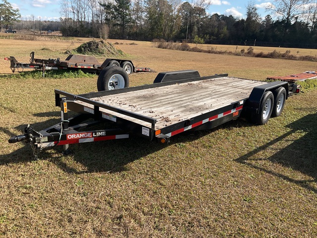 2022 Orange Line TH10-20BK4CR 20 ft T/A Equipment Trailer