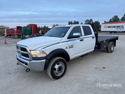 2014 Ram 4500 4x4 Crew Cab شاحنة مسطحة