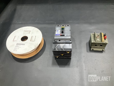 (2) Power Switches, (1) Circuit Breaker, (1,658') of Sleeving & Assorted Items