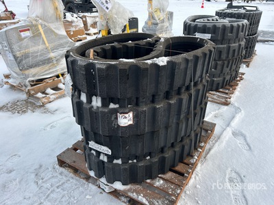 Quantity of (2) T450X100X48 Compact Track Loader Rubber Tracks 16 inches (Unused)