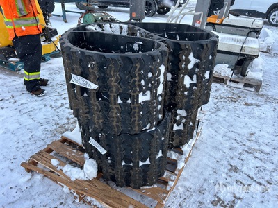 Quantity of (2) T450X100X48 17 in Compact Track Loader Rubber Tracks (Unused)