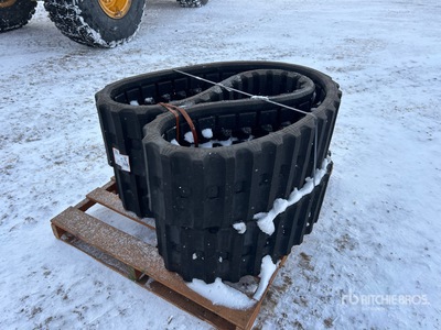 Quantity of (2) T300X86X52 11 in Multi Terrain Loader Rubber Tracks (Unused)