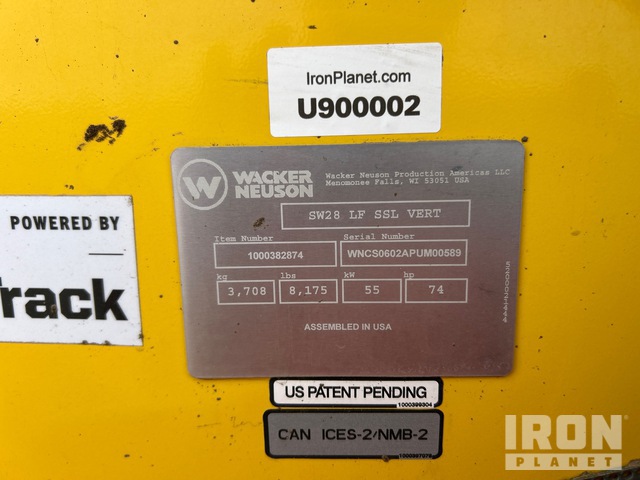MINI CARGADOR SOBRE RUEDAS 2020 WACKER NEUSON SW28
