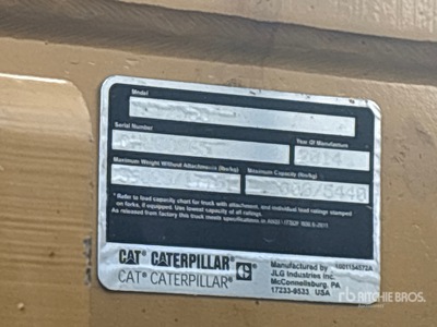 2014 Cat TL1255C を見 Telehandler