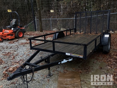 2022 Hooper 6X12 12 ft S/A Utility Trailer