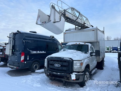 2012 Telelift TTS 25-5-GYL 35 ft on 2012 Ford F-350 4x2 Van Mounted Aerial Lift (Inoperable)