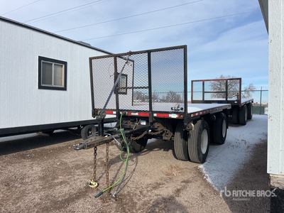 2015 Homemade 16 ft T/A Pup Flatbed Trailer