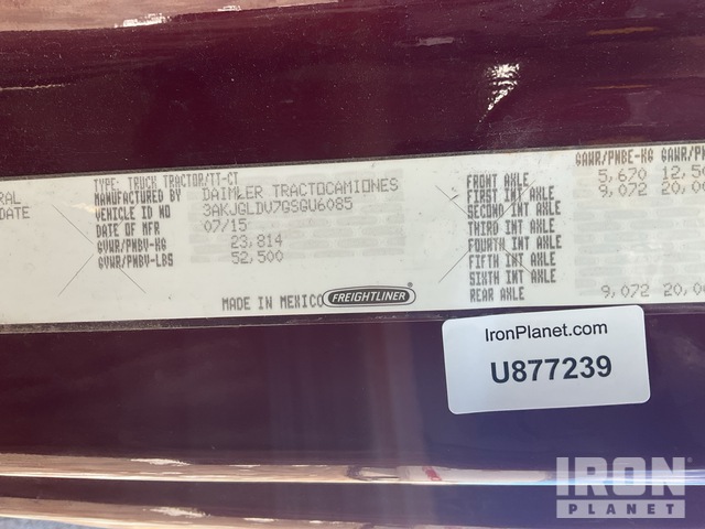 CAMIóN CAMAROTE 2016 FREIGHTLINER